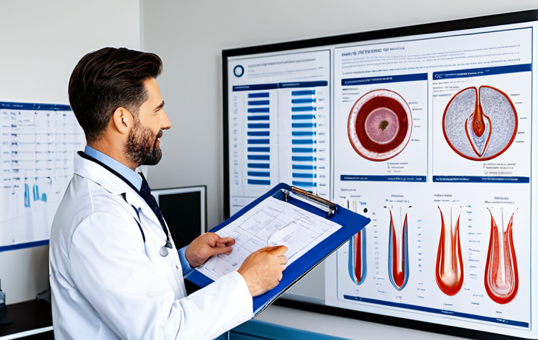 남성 불임 검사를 위한 준비사항 - **

"A professional male doctor in a clean, well-lit office, explaining a medical chart to a fully c...