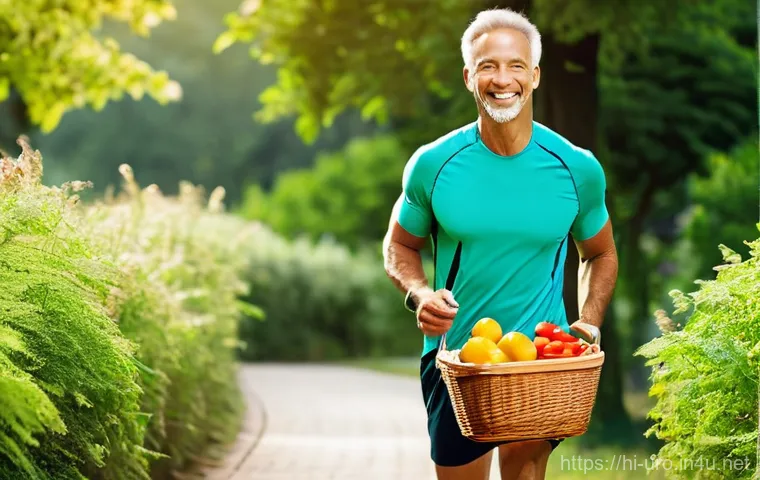 전립선 건강을 위한 예방 운동 - **Image Prompt 1: Discreet Kegel Exercises for Prostate Health**
    A man in his late 40s to early ...